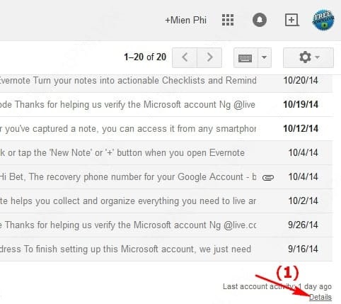 Đăng xuất Gmail từ xa
